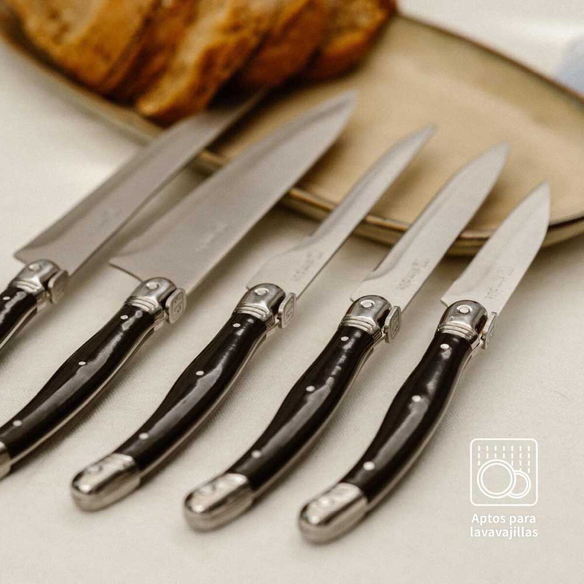 Set Cuchillos Simplit Paris 5 Piezas Negro