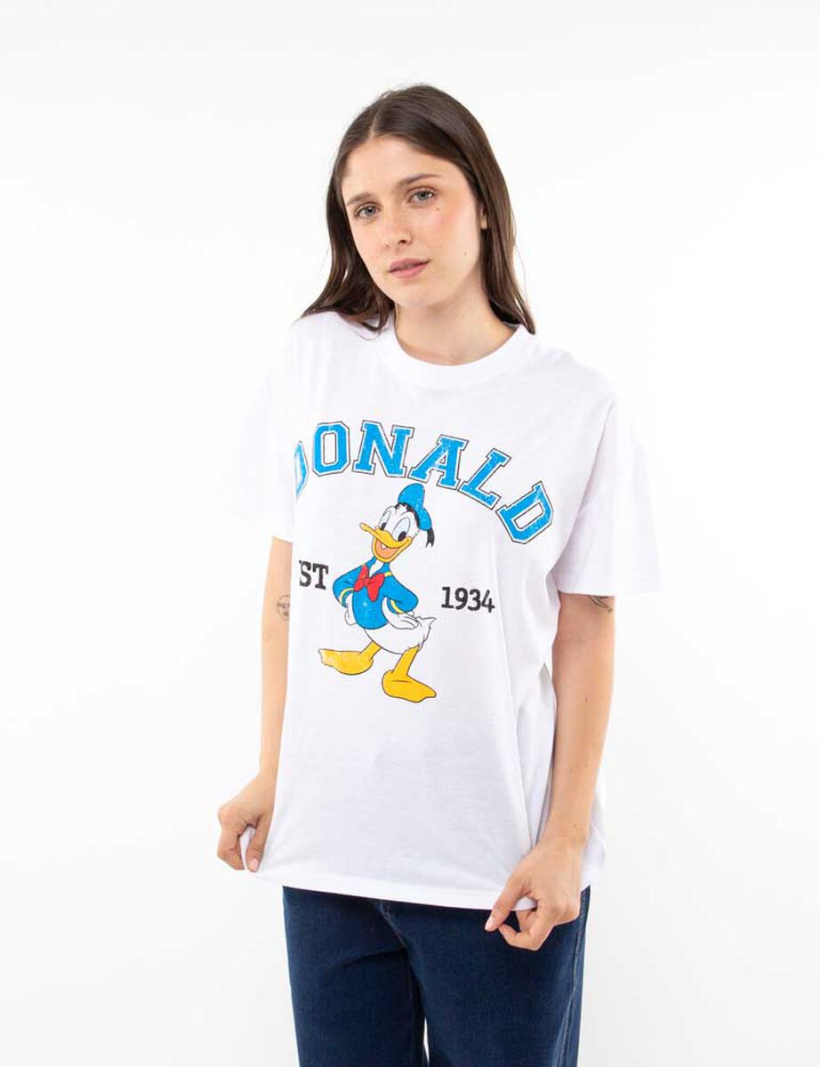 Polera Dibujos Animados Manga Corta Mujer Icono