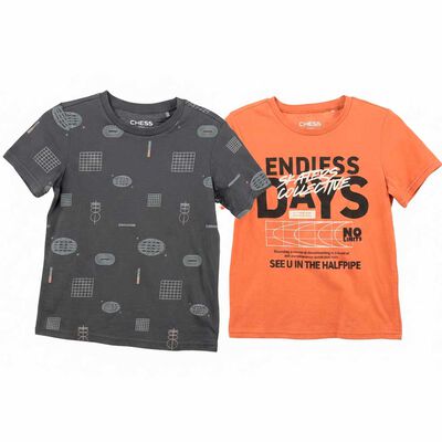 Polera Manga Corta Ni&ntilde;o Chess