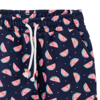 Imagen 2 del producto Short Estampado de Algodón Niña Chess Azul