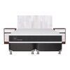 Box Spring CIC Base Dividida 2 Plazas Ortopedic + Respaldo + 2 Veladores