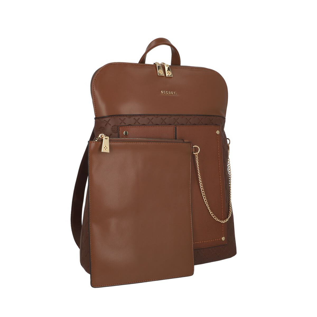 Mochila Notebook Secret Polonia FW25 Café 14"