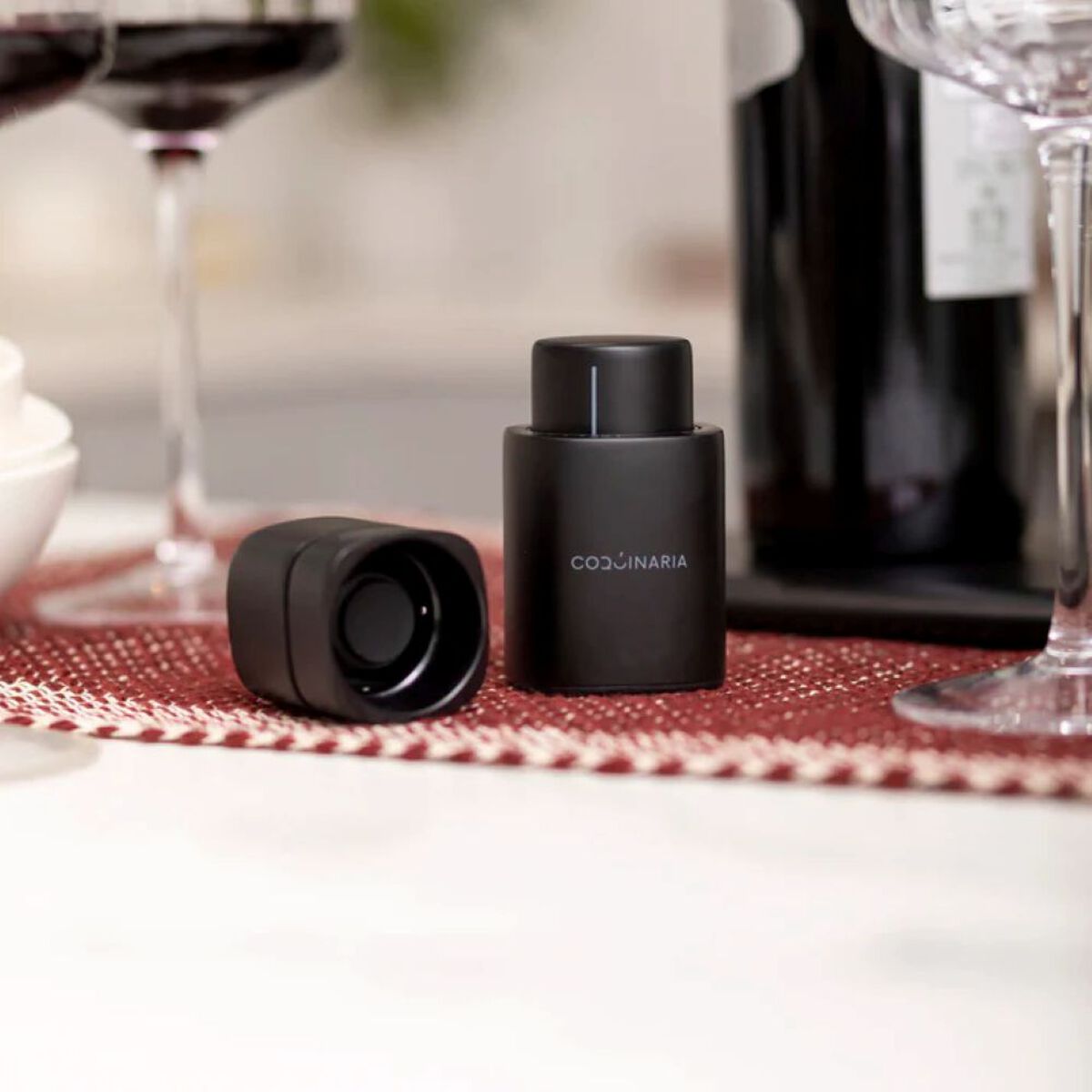 Set Sellador de Vino y Espumante al Vac&iacute;o Coquinaria 2 Piezas