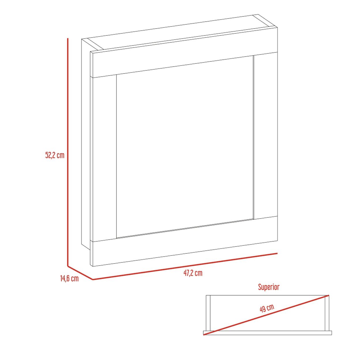 Gabinete con Espejo TuHome Luma