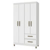 Clóset Vekkahome Lisboa 4 Puertas 2 Cajones Blanco Clóset Vekkahome Lisboa 4 Puertas 2 Cajones Blanco