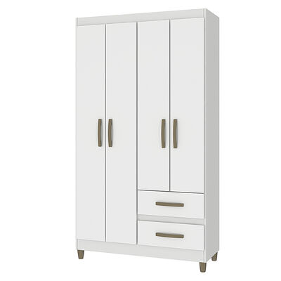 Imagen 2 del producto Clóset Vekkahome Lisboa 4 Puertas 2 Cajones Blanco