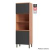 Mueble de Cocina Roca Macadamia Canela Grafito 3 Cajones 7 Puertas