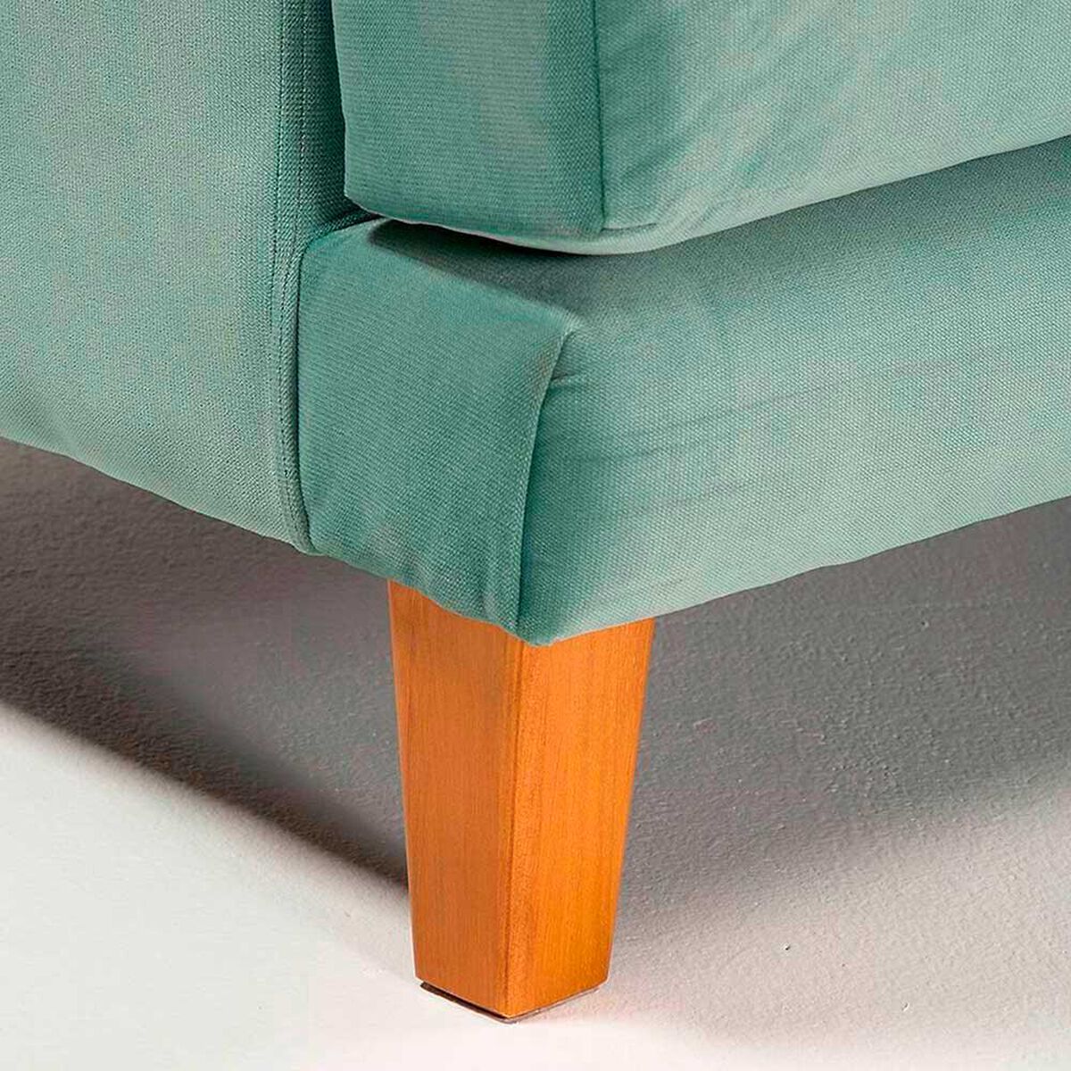 Juego de Living Barra Design Larisa Sof&aacute; 3 Cuerpos + Dos Sillones 1 Cuerpo Verde Claro