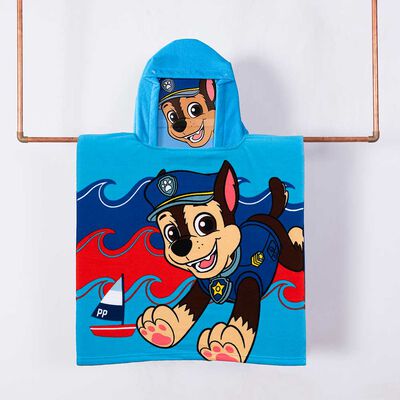 Toalla de Playa con Capucha Infantil Paw Patrol Pups Niño 60 x 120 cm