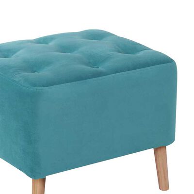 Imagen 2 del producto Pouf Latam Home Lyon Tela Velvet Turquesa