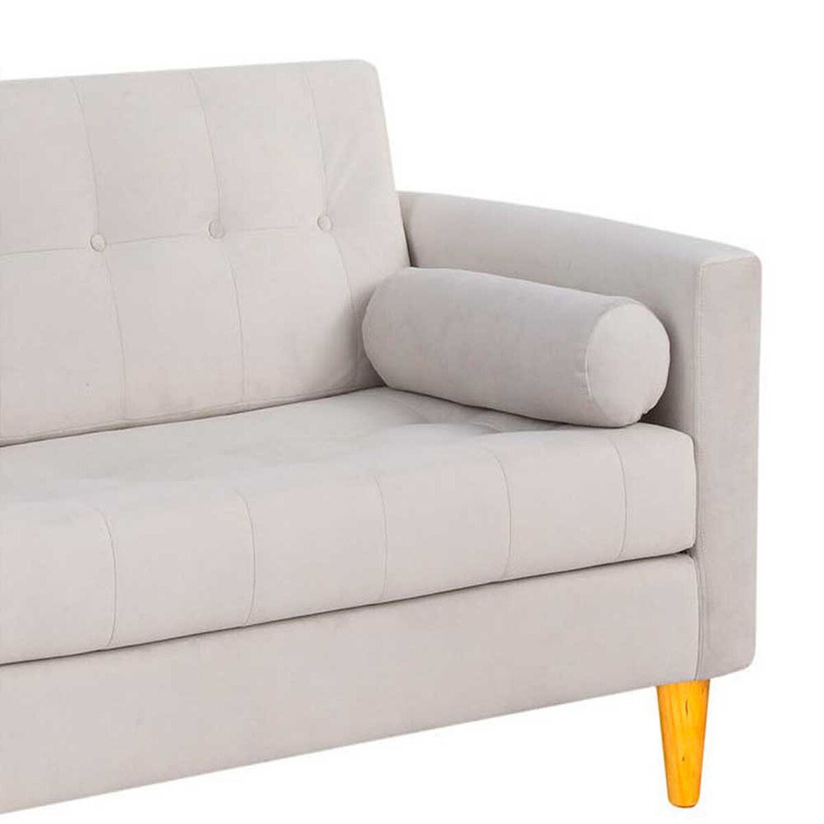 Sof&aacute; Bodevir Retro Felpa 04 3 Cuerpos Crudo&nbsp;