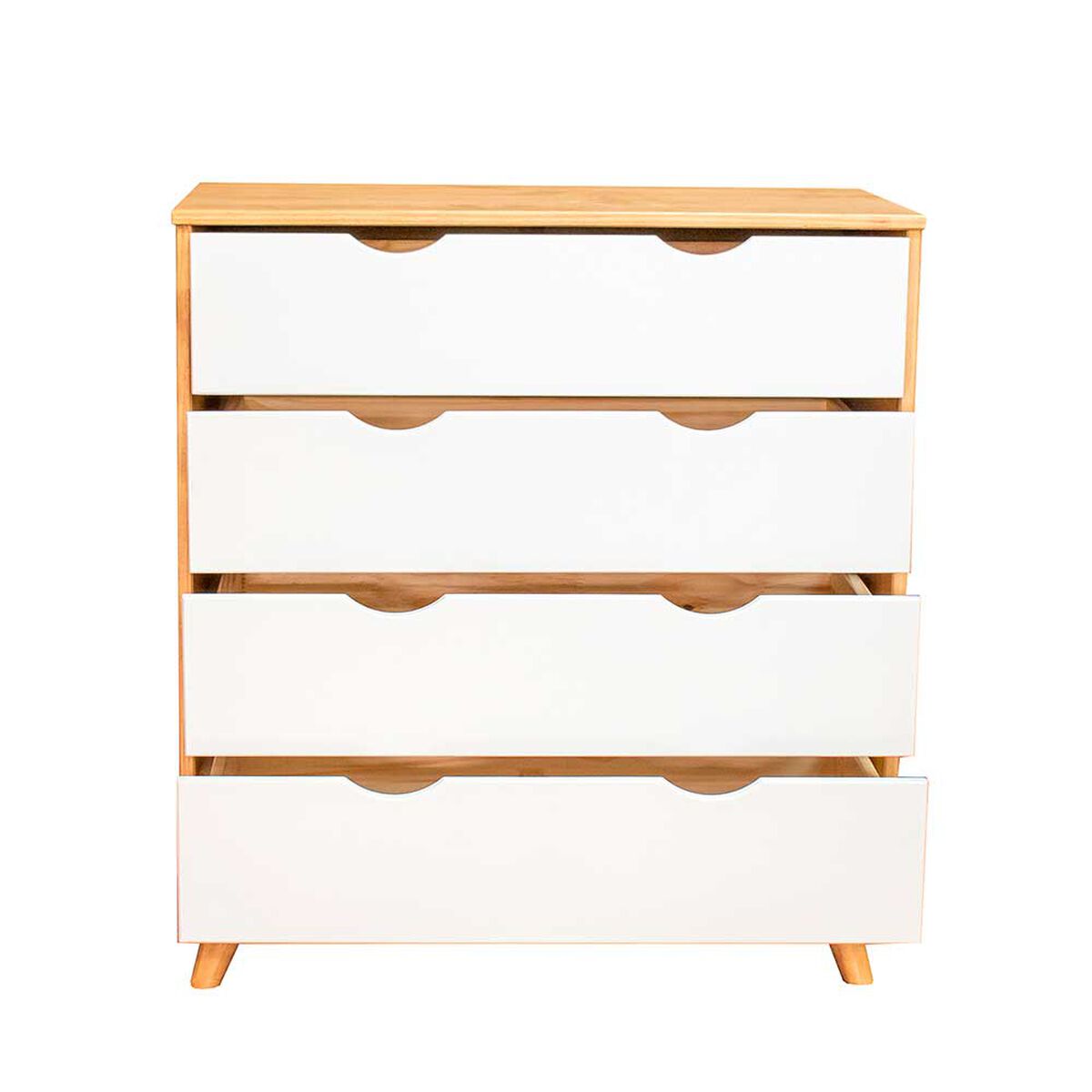 C&oacute;moda Vekkahome Elis 4 Cajones Caf&eacute;