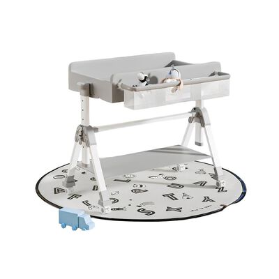 Mudador de Pañales Plegable 3 en 1 LuBabycas Gris