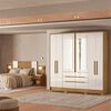 Closet Di Poretti San Francisco 6 Puertas 6 Cajones + Respaldo Ajustable