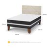 Cama Europea CIC 2 Plazas Ortopedic + Respaldo Villarrica Alpino