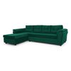 Sofá Seccional Muebles MPR Journey 3 Verde Esmeralda