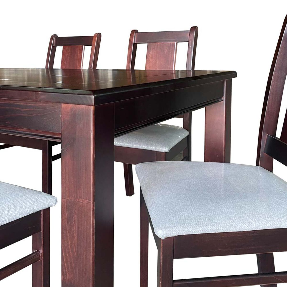 Juego de Comedor Araucarias Praga 6 Sillas Café