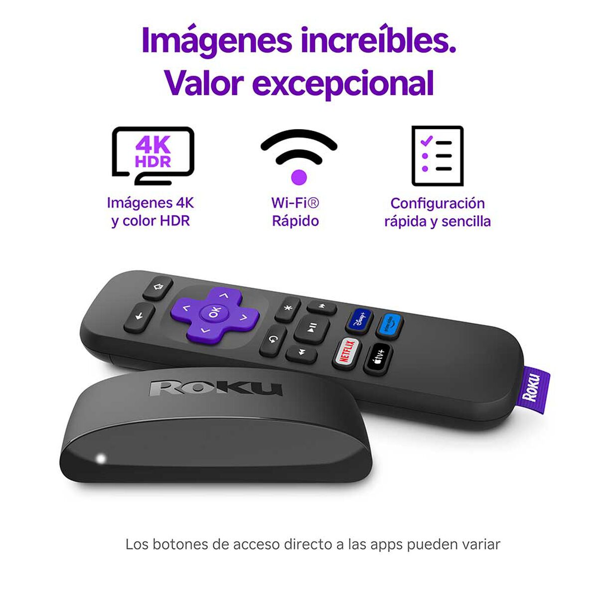 Reproductor Streaming Roku Express 4K