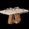 Juego de Comedor Di Poretti Celeste 6 Sillas Gris