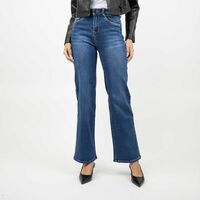 Jeans Recto Mujer Most Wanted Azul Oscur