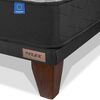Cama Europea Flex Base Dividida 2 Plazas Flat Therapedic Plus