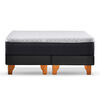 Cama Europea Latam Home 2 Plazas New Top BD Negro