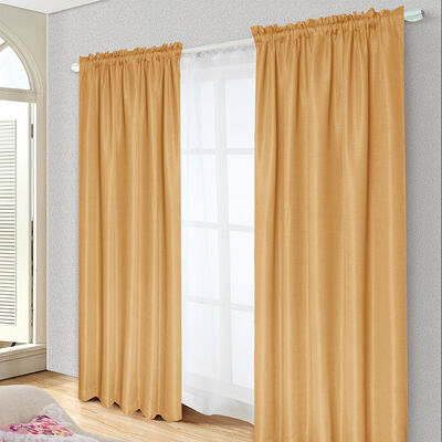Imagen 1 del producto Combo Cortinas Doral Tabatha 220 x 140 cm Maiz