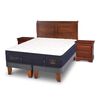 Cama Europea CIC Base Dividida 2 Plazas Súper Premium + Respaldo + Veladores