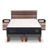 Cama Europea CIC Base Dividida King S&uacute;per Premium + Respaldo + Veladores