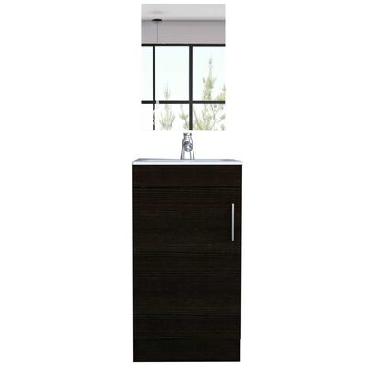 Imagen 2 del producto Combo Mueble Lavamanos + Espejo TuHome My Bath Wengue