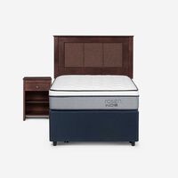 Cama Nido Rosen 1,5 Plazas Indie + Respaldo + Velador Rachel