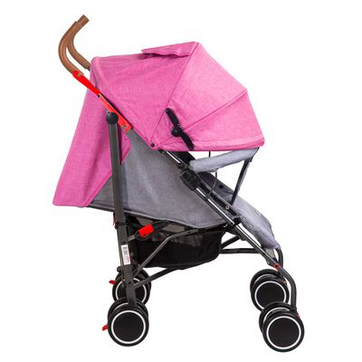 Imagen 2 del producto Coche Paragua Bebe Clap Compacto Plegable Melange Rosado Bebesit