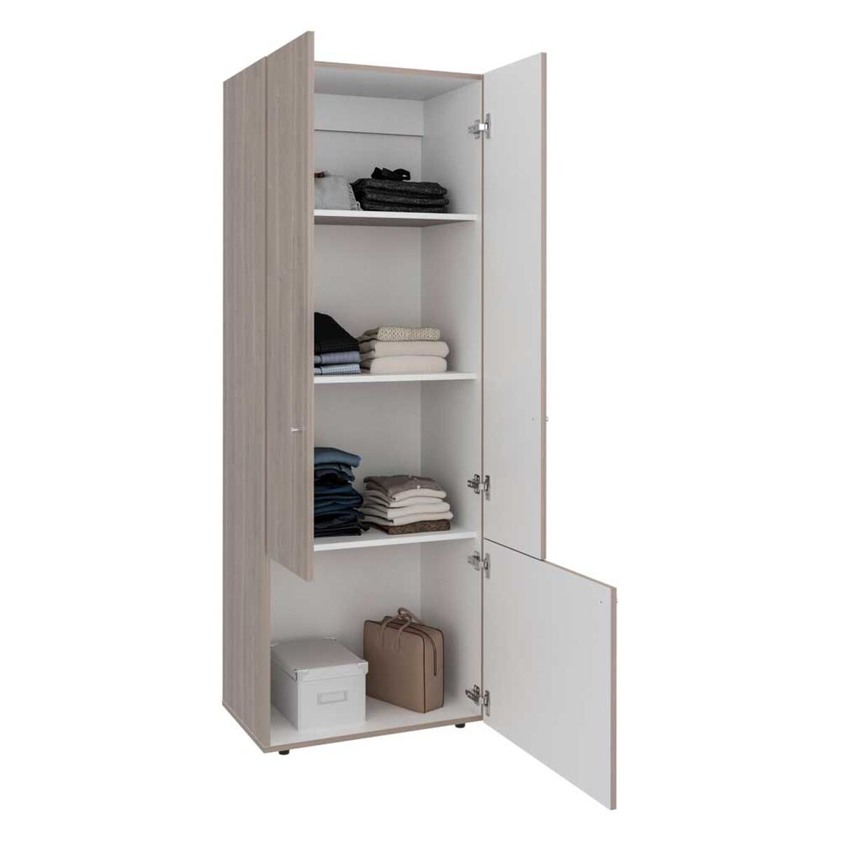 Combo Closet Tuhome 7 Puertas + M&oacute;dulo Superior Dreams Bardolino