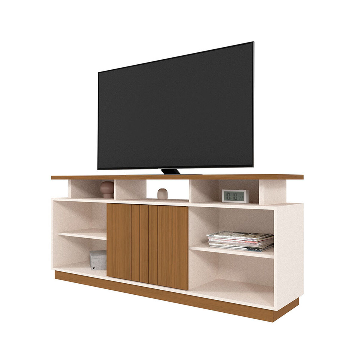 Rack TV Vekkahome Salvador 65" Pulgadas Gris