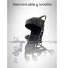 Coche de Paseo Últra Compacto con Accesorios LuBabycas Black