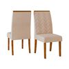 Juego de Comedor Vekkahome Italia 4 Sillas Blanco