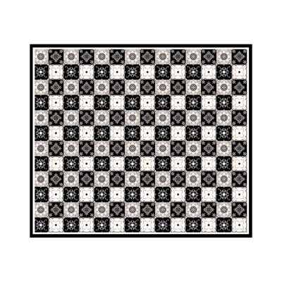 Alfombra Davanti Baldosa Clasica Gris 140 x160 Baldosa Clasica Gris