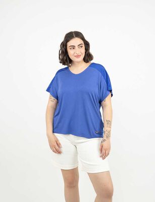 Imagen 1 del producto Polera Manga Corta Mujer Extralindas Azul, Crudo, Fucsia, Negro, Oliva