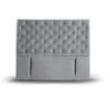 Respaldo Latam Home 2 Plazas Brescia Tela Velvet Gris