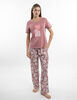 Pijama Focal Print Manga Corta Jersey Mujer Portman Club