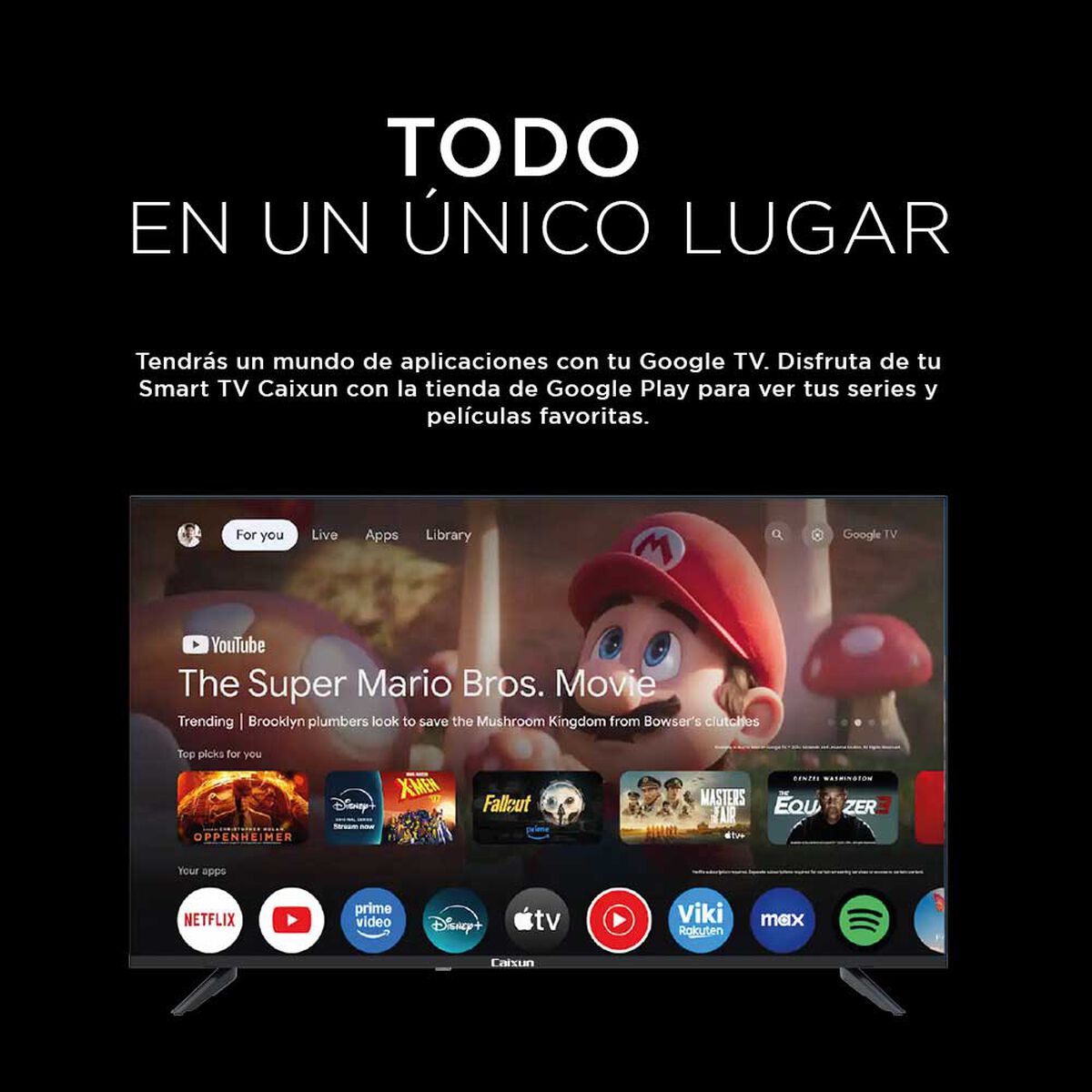 LED 75" Caixun C75V1UG Smart TV 4K UHD