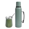 Termo para Líquido Lhotse Classic 1,3 Litros + Mate Verde
