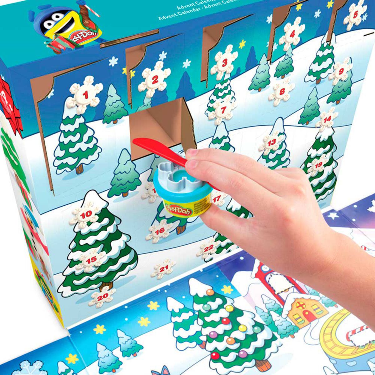 Masas y Plastilinas Play-Doh Mundo De Texturas Navidad Calendario