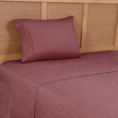 Juego de Sábanas Plumetti 1,5 Plazas Mimosa Rojo