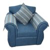 Juego de Living Almore San Ramon Sofá 3 Cuerpos + Dos Sillones 1 Cuerpo Azul