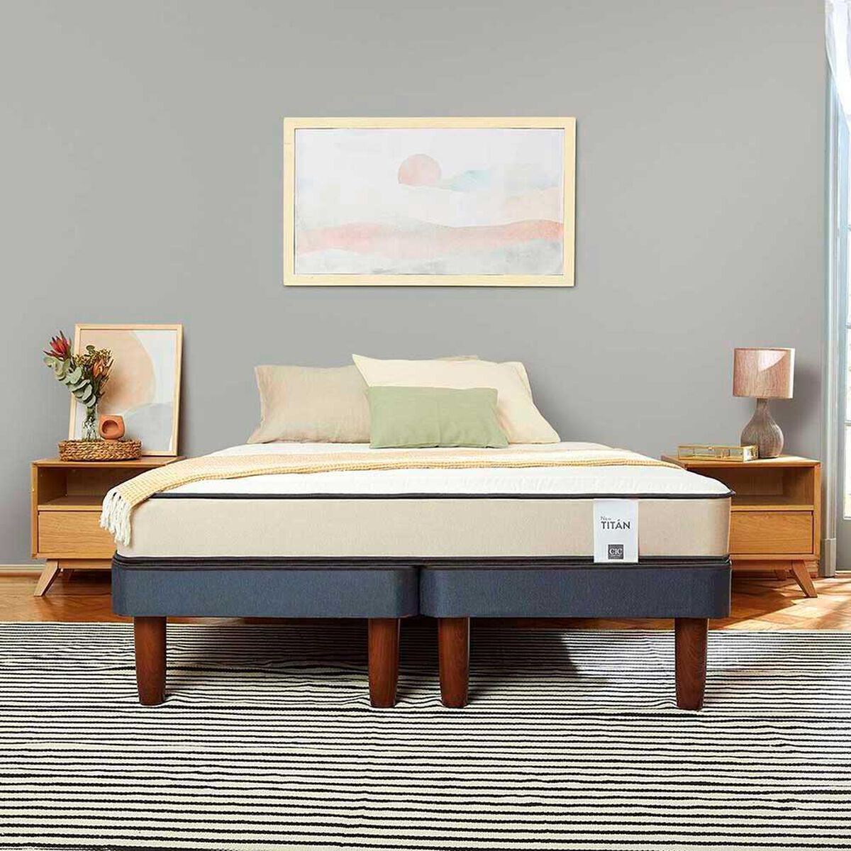 Cama Europea CIC 1,5 Plazas&nbsp;New Tit&aacute;n