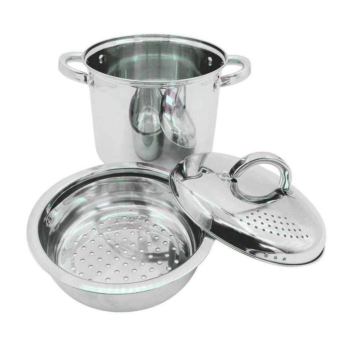 Olla para Pasta con Colador y Vaporera Acero Inoxidable Oster Sangerfield 4,7 lt