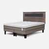 Combo Cama Europea Rosen King New Style 6 BD + Respaldo Ferrara