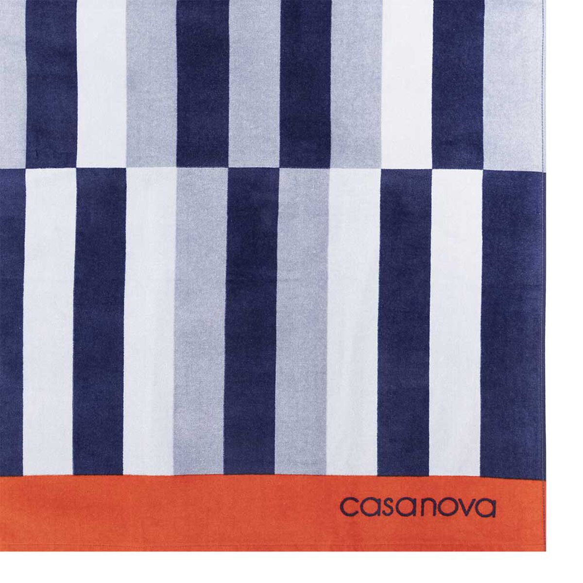 Toalla de Playa Velour Casanova Stripes Blue 75 x 150 cm