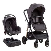Coche Cuna Travel System Bebe Cosmos con Base Negro Bebesit